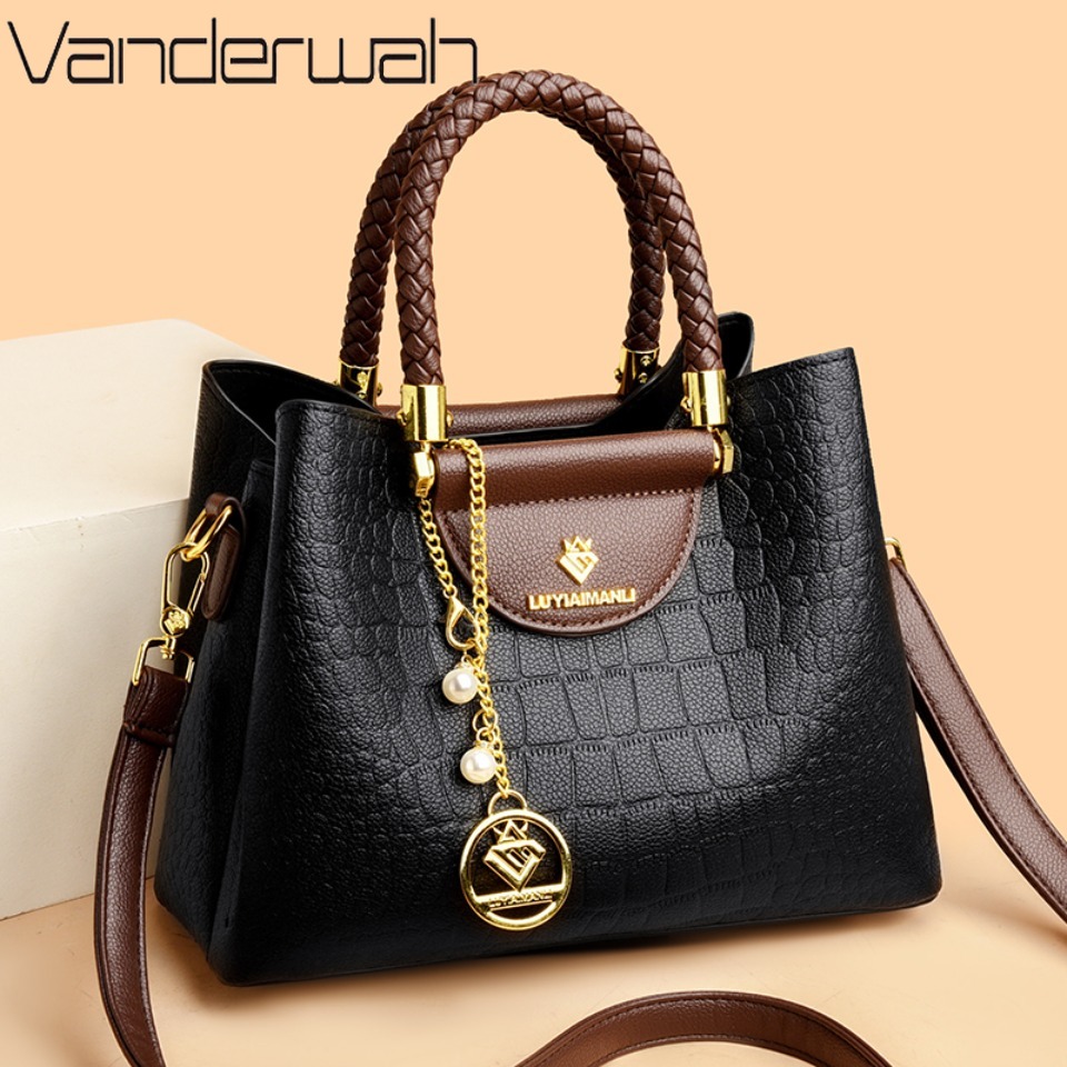 Women'S Bags Designer Brands - Poignée tissée véritable marque de haute