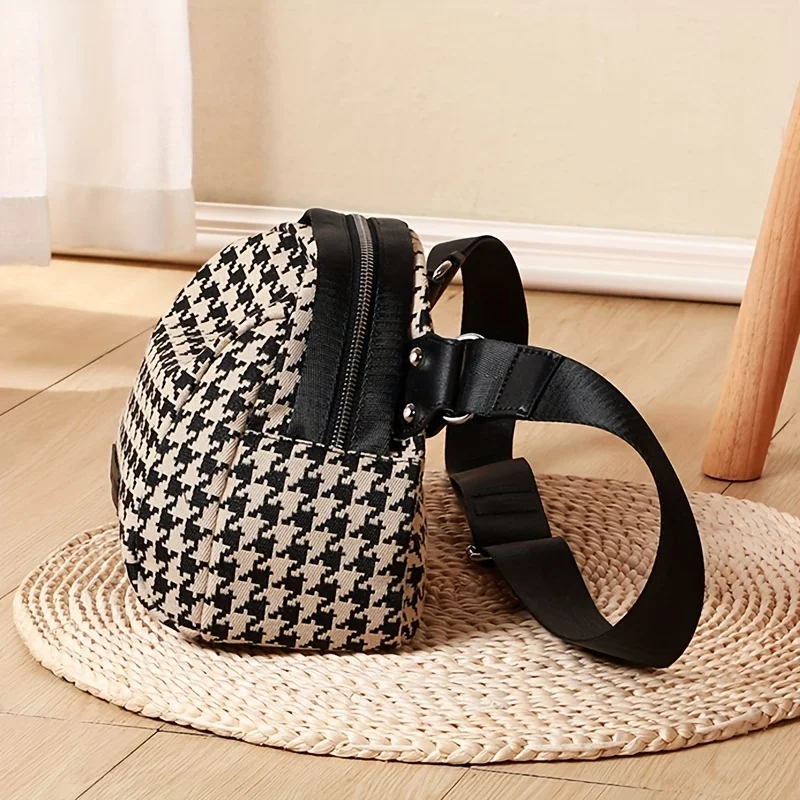 Sac en toile pied-de-poule pol - Women Bags Zip avis et prix
