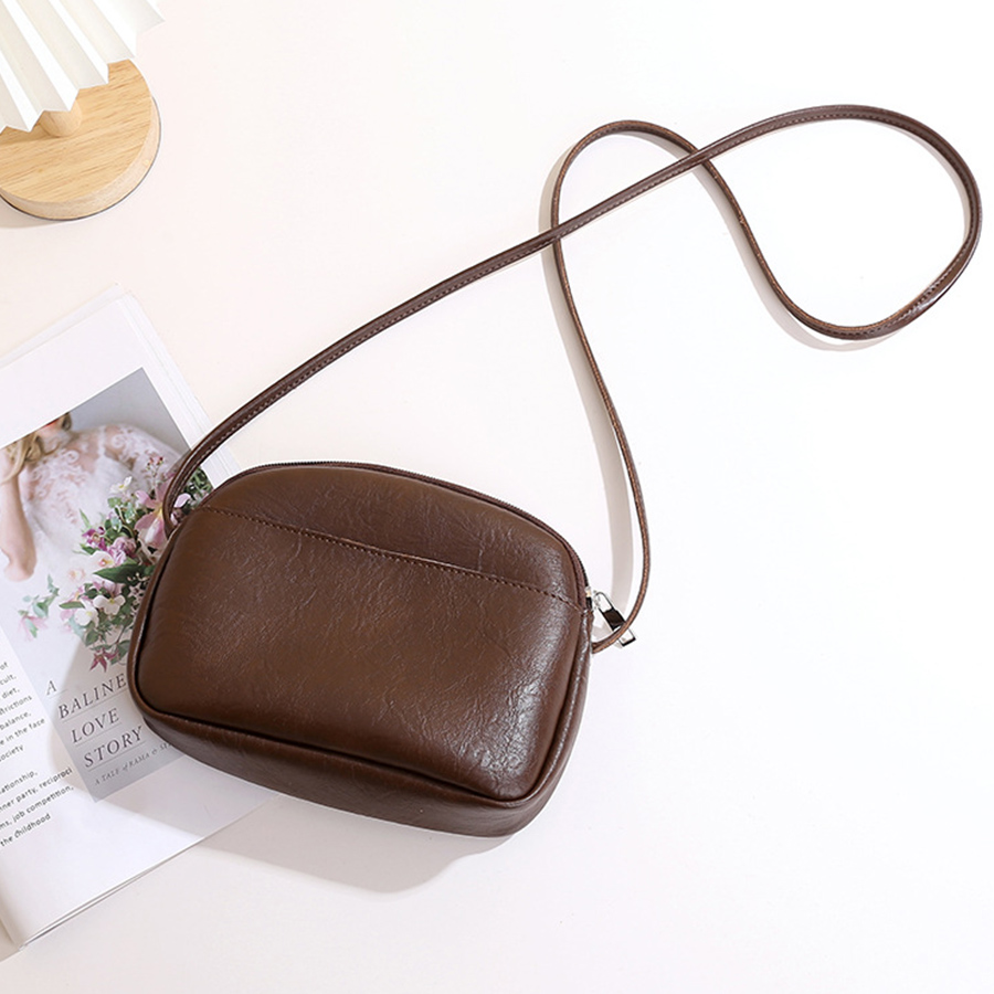 Petit sac rond rétro en cuir p - Women Bags Zip avis et prix